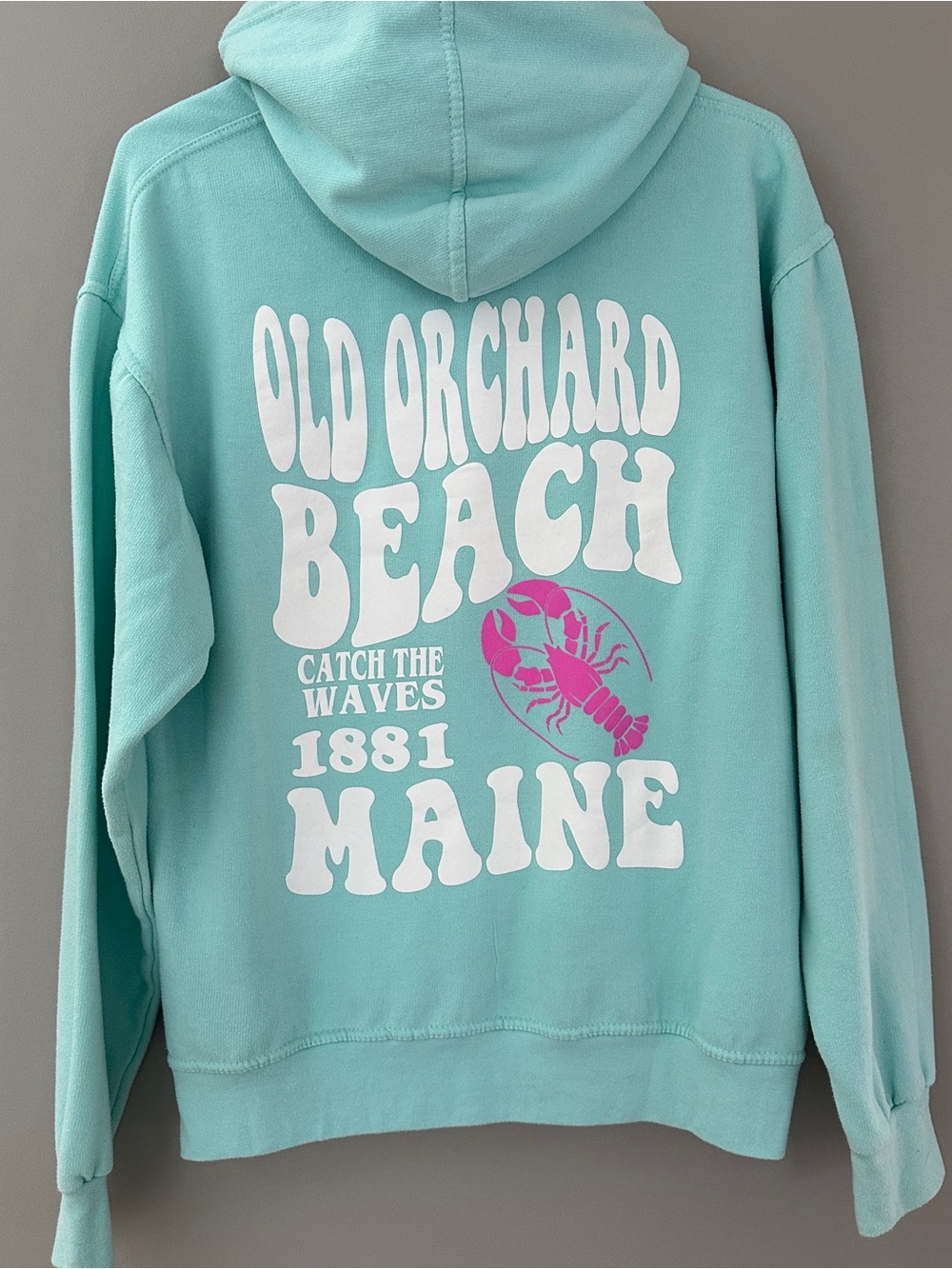 Women’s Mint Graphic Hoodie Sweatshirt - Old Orchard Beach Maine